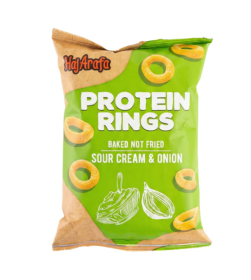 Protein rings sour cream & onion- بروتين رينجز ساور كريم وبصل